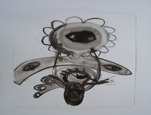 Untitled, 2008, ink on paper, 40X30.5 cm