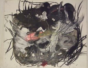 Untitled, 2010, mixed media on paper, 40.5X50 cm