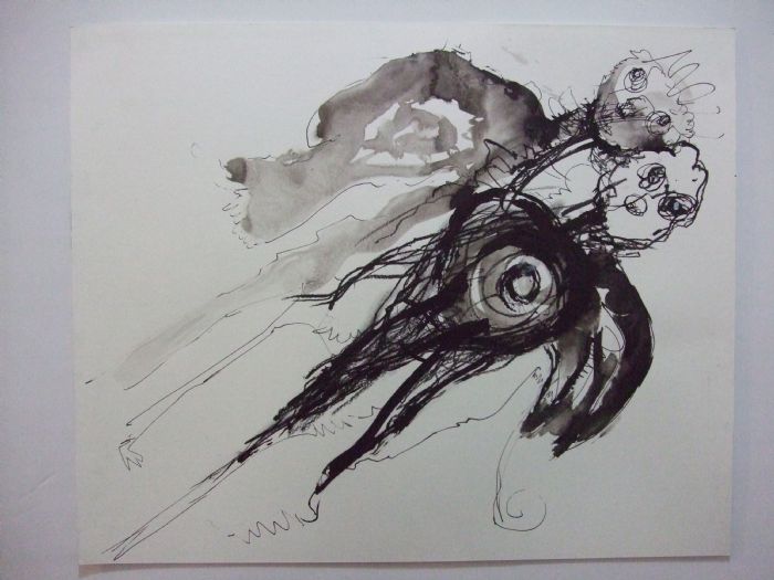 Untitled, 2010, mixed media on paper, 40.5X50  cm