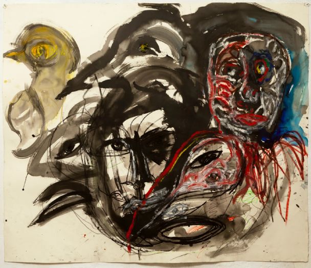 Untitled, 2012, mixed media on paper, 130X150 cm