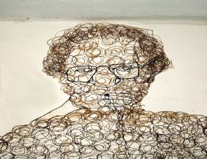 Hommage to Raffi Lavie, 2004,  thread, strin & plastic glue, detail