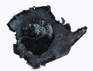  Untitled, 2010, crushed charcoal and chalk on plastic glue