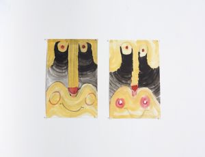 Untitled, 2007, Water color on paper, 38X25 cm each