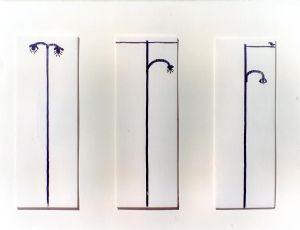 Untitled, 1999, Marker Pen on Polycarbonate, 37.5X14 cm each