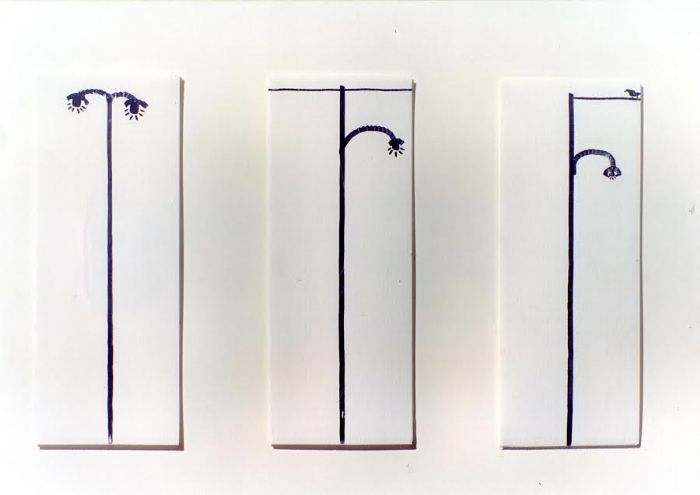 Untitled, 1999, Marker Pen on Polycarbonate, 37.5X14 cm each