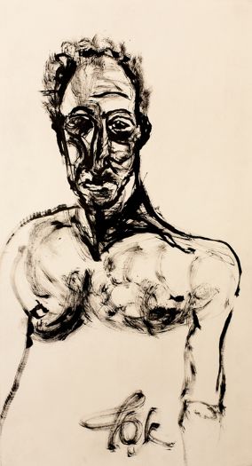 	 Untitled, 2011, ink on paper, 71.5X38 cm
